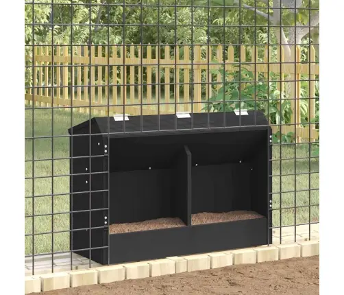 Trušu Barotājs Melna 64.5 X 25.5 X 45.5 Cm Vidaxl