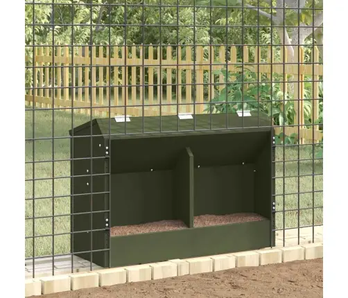 Trušu Barotājs Olīvu Zaļš 64.5 X 25.5 X 45.5 Cm Vidaxl