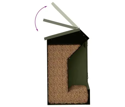 Trušu Barotājs Olīvu Zaļš 64.5 X 25.5 X 45.5 Cm Vidaxl