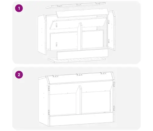 Triušių Šėrimo Priemonė Sidabro 64.5 X 25.5 X 45.5 Cm