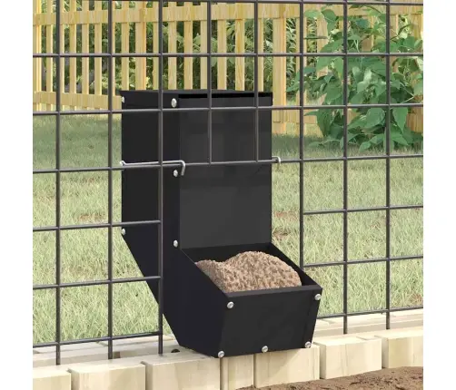 Trušu Barotājs Melna 17.5 X 26 X 28.5 Cm Auksti Velmēts Tērauds Vidaxl