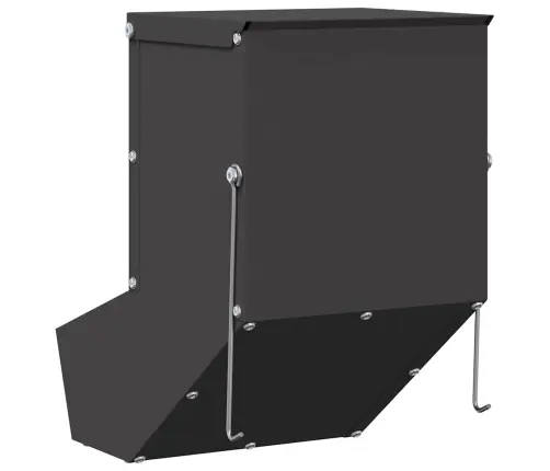 Trušu Barotājs Melna 17.5 X 26 X 28.5 Cm Auksti Velmēts Tērauds Vidaxl