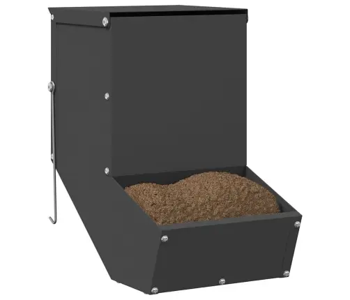 Trušu Barotājs Melna 17.5 X 26 X 28.5 Cm Auksti Velmēts Tērauds Vidaxl