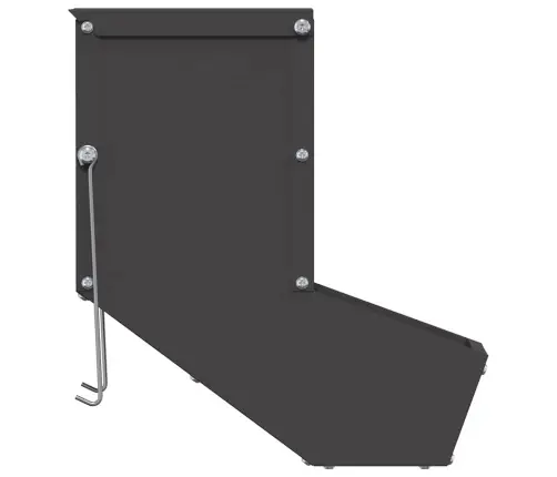 Trušu Barotājs Melna 12,5 X 26 X 28,5 Cm Auksti Velmēts Tērauds Vidaxl