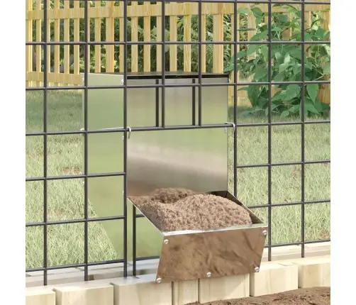 Trušu Barotājs Sudraba 17,5 X 26 X 28,5 Cm Cinkots Tērauds Vidaxl