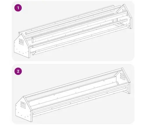 Vistas Barošanas Grozs Olīvu Zaļš 108 X 20,5 X 20 Cm Vidaxl