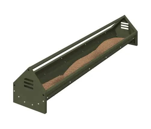 Vistas Barošanas Grozs Olīvu Zaļš 108 X 20,5 X 20 Cm Vidaxl