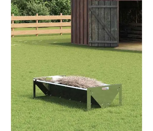 Loomade Söömingulihv Hõbedane 108 X 50 X 28 Cm Tsinkteras