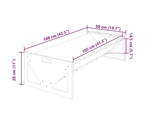 Lauksaimniecības Barošanas Caurule Sudraba 108 X 50 X 28 Cm Vidaxl