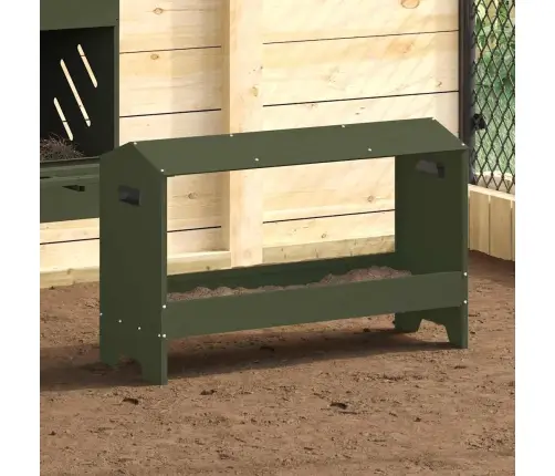 Vistas Barošanas Grozs Olīvu Zaļš 81 X 32 X 53,5 Cm Vidaxl