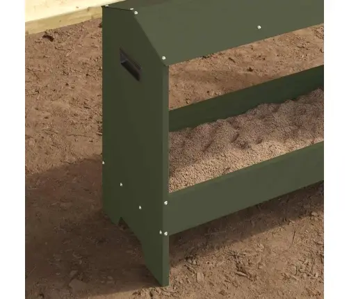 Vistas Barošanas Grozs Olīvu Zaļš 81 X 32 X 53,5 Cm Vidaxl