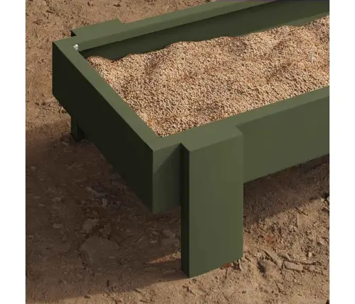 Vistas Barošanas Grozs Olīvu Zaļš 80 X 28 X 13.5 Cm Vidaxl