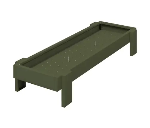 Vistas Barošanas Grozs Olīvu Zaļš 80 X 28 X 13.5 Cm Vidaxl