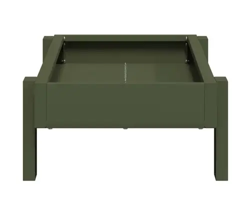 Vistas Barošanas Grozs Olīvu Zaļš 80 X 28 X 13.5 Cm Vidaxl