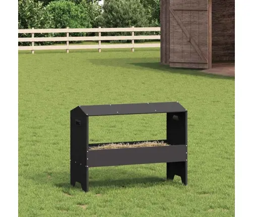 Loomade Söömingulihv Must 79 X 35 X 62 Cm Külmvalsitud Teras