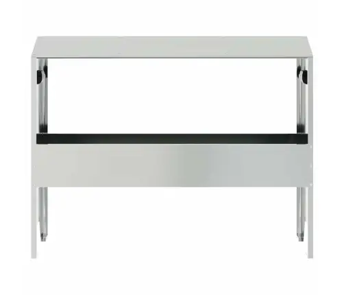 Gyvulių Pašarų Lova Sidabro 79 X 35 X 62 Cm Cinkuota Plienas