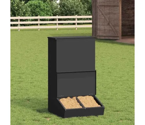 Cūku Barotava Melna 55 X 51 X 91.5 Cm Auksti Velmēts Tērauds Vidaxl