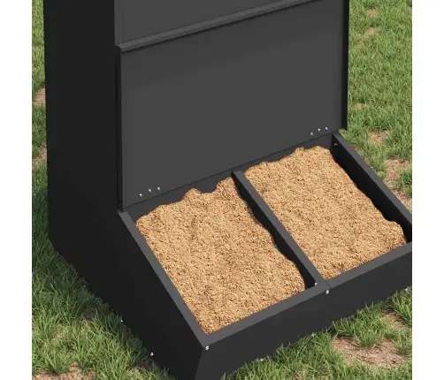 Cūku Barotava Melna 55 X 51 X 91.5 Cm Auksti Velmēts Tērauds Vidaxl