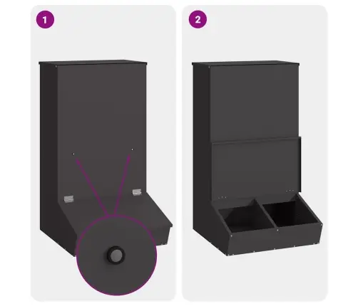 Cūku Barotava Melna 55 X 51 X 91.5 Cm Auksti Velmēts Tērauds Vidaxl