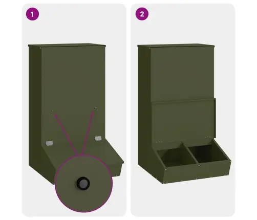 Seahatja Küpset Roheline 55 X 51 X 91,5 Cm Külmvalsitud Teras