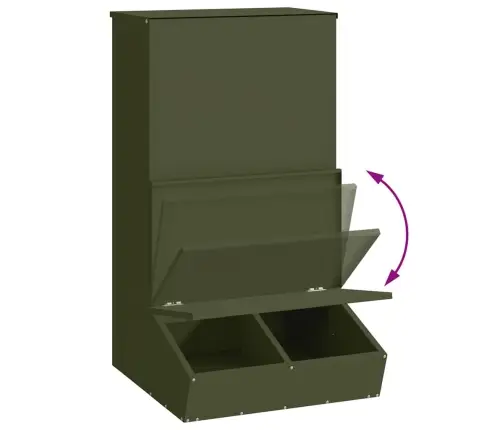 Seahatja Küpset Roheline 55 X 51 X 91,5 Cm Külmvalsitud Teras