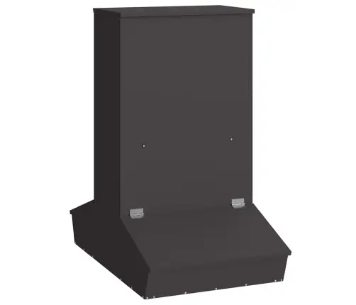 Kiaulių Šėrykla Juoda 82 X 51 X 91,5 Cm Šaltai Valcuita Plienas