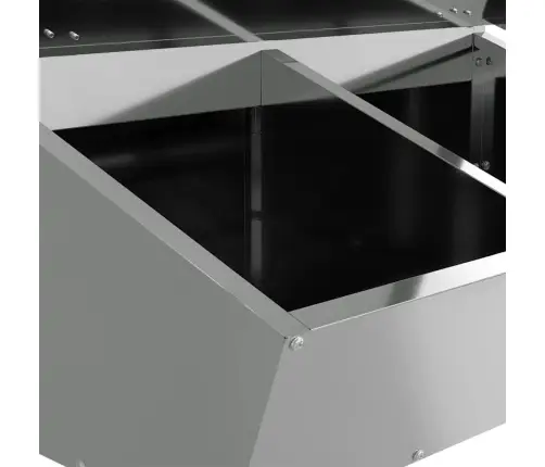 Cūku Barotava Sudraba 55 X 51 X 91.5 Cm Cinkots Tērauds Vidaxl