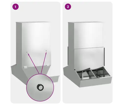 Cūku Barotava Sudraba 55 X 51 X 91.5 Cm Cinkots Tērauds Vidaxl