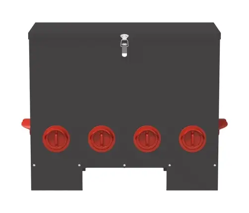 Vištų Lesykla Juoda 60,5 X 29 X 51 Cm Šaltai Valcuita Plienas