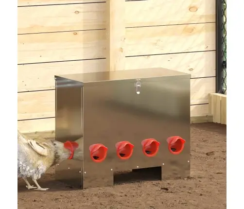 Vištų Lesykla Sidabro 60,5 X 29 X 51 Cm Cinkuota Plienas