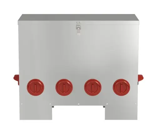 Vištų Lesykla Sidabro 60,5 X 29 X 51 Cm Cinkuota Plienas