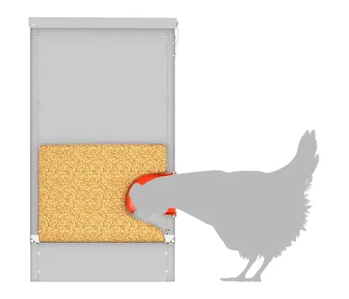 Vištų Lesykla Sidabro 60,5 X 29 X 51 Cm Cinkuota Plienas