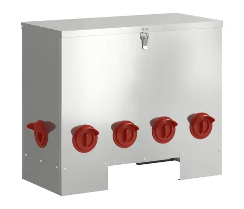 Vištų Lesykla Sidabro 60,5 X 29 X 51 Cm Cinkuota Plienas