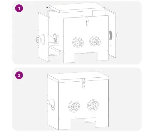 Vistas Barotava Sudraba 60.5 X 29 X 51 Cm Cinkots Tērauds Vidaxl