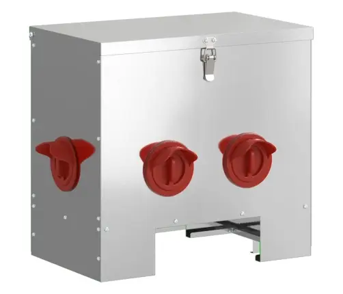 Vistas Barotava Sudraba 60.5 X 29 X 51 Cm Cinkots Tērauds Vidaxl