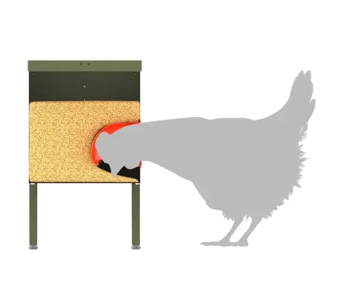 Vištų Lesykla Alyvuogių Žalia 41,5 X 20,5 X 33 Cm