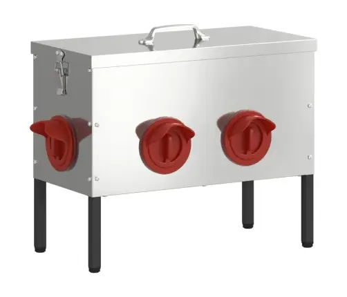 Vistas Barotava Sudraba 41,5 X 20,5 X 33 Cm Cinkots Tērauds Vidaxl