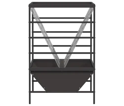 Loomade Toitja Must 100 X 60 X 90 Cm Külmvalsitud Teras