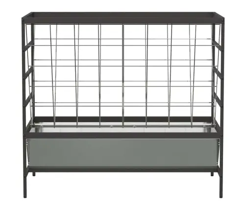 Liellopu Barotava Sudraba 100 X 60 X 90 Cm Cinkots Tērauds Vidaxl