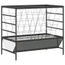 Liellopu Barotava Sudraba 100 X 60 X 90 Cm Cinkots Tērauds Vidaxl