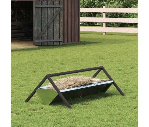 Lauksaimniecības Barošanas Caurule Sudraba 111 X 76 X 38 Cm Vidaxl