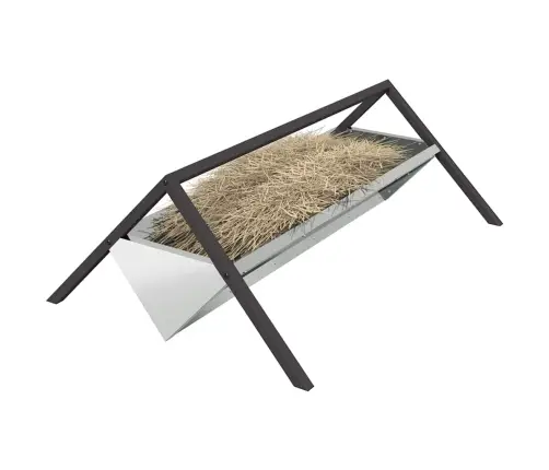 Lauksaimniecības Barošanas Caurule Sudraba 111 X 76 X 38 Cm Vidaxl