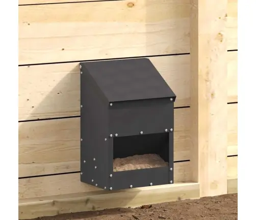 Vištų Lesykla Juoda 21 X 16 X 33 Cm Šaltai Valcuita Plienas