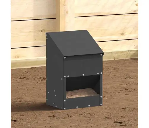 Vištų Lesykla Juoda 21 X 16 X 33 Cm Šaltai Valcuita Plienas