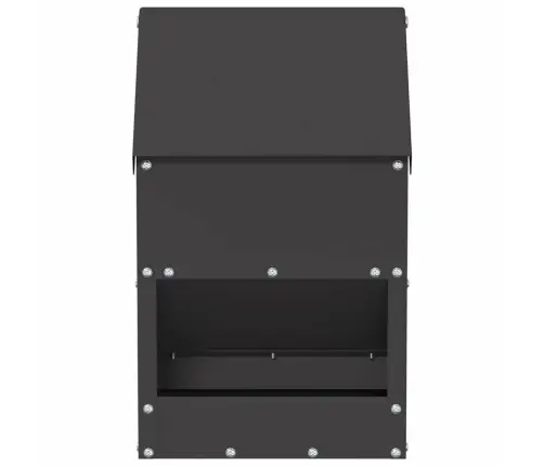 Vištų Lesykla Juoda 21 X 16 X 33 Cm Šaltai Valcuita Plienas