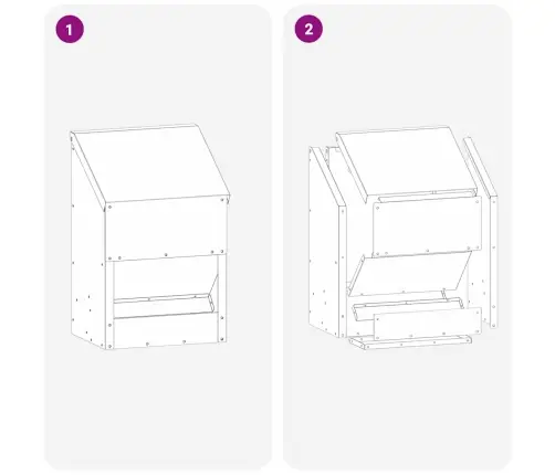 Kanali Feeder Küpset Roheline 21 X 16 X 33 Cm