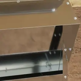 Vistas Barotava Sudraba 40,5 X 45 X 41 Cm Cinkots Tērauds Vidaxl