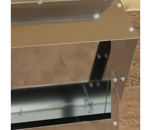 Vistas Barotava Sudraba 40,5 X 45 X 41 Cm Cinkots Tērauds Vidaxl