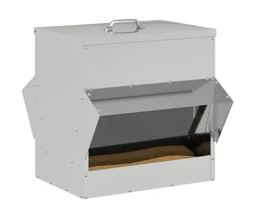 Vistas Barotava Sudraba 40,5 X 45 X 41 Cm Cinkots Tērauds Vidaxl