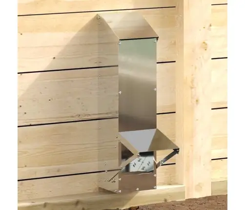 Vistas Barotava Sudraba 13 X 12 X 51 Cm Cinkots Tērauds Vidaxl